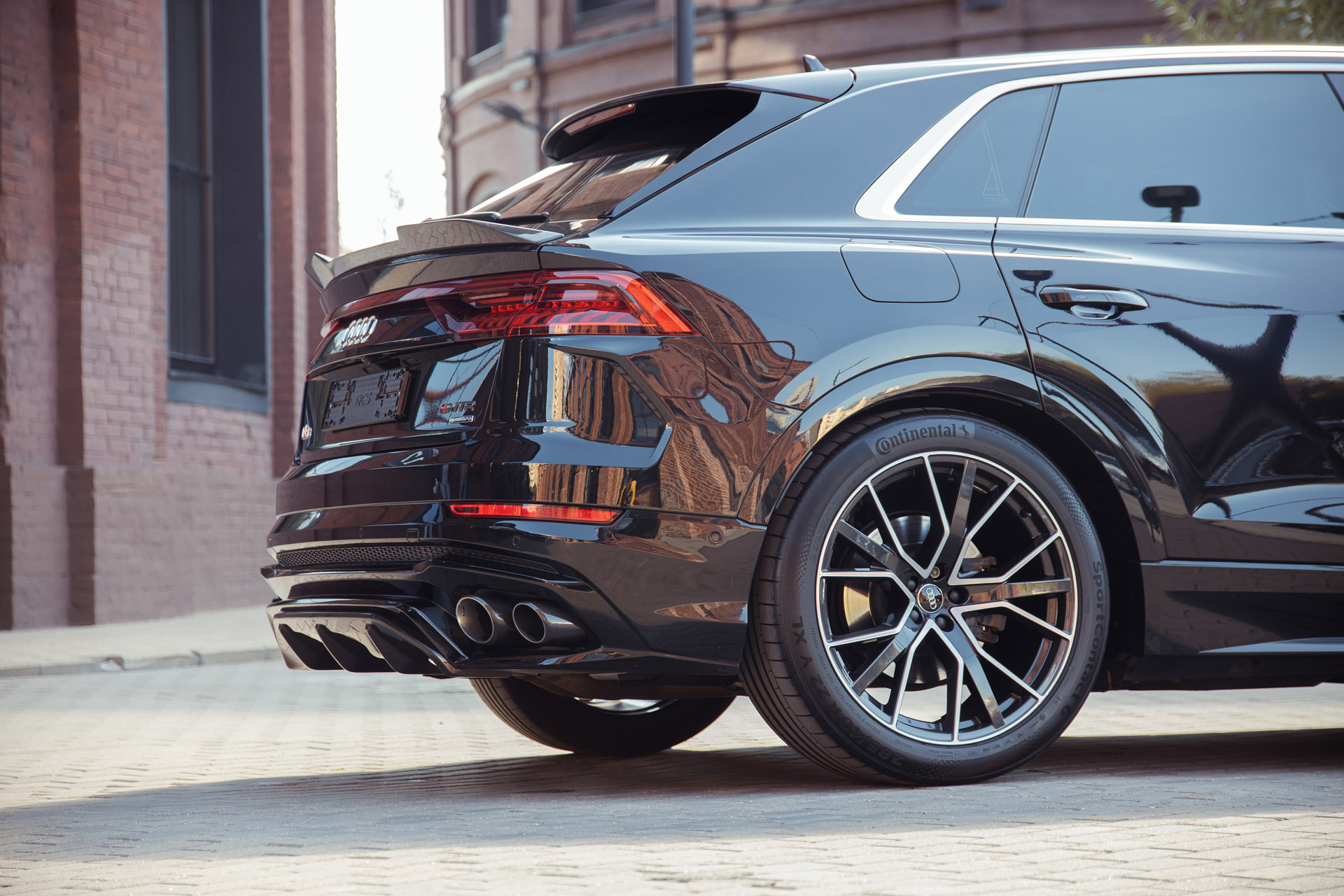 Облицовка заднего бампера в сборе Audi Q8, дизель 2018-2023, MTR, арт. MTR-4M80-190483