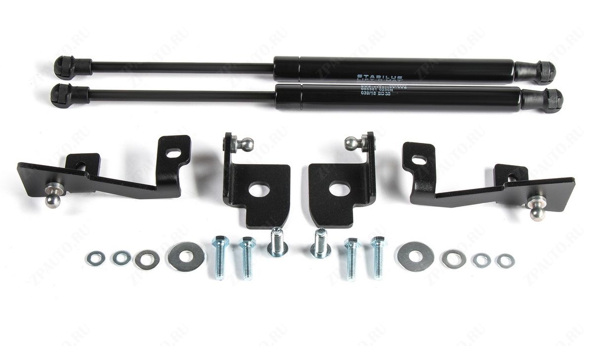 Амортизаторы капота АвтоУПОР (2 шт.) Kia Rio (2011-2015; 2015-2017), Rival, арт. UKIRIO012