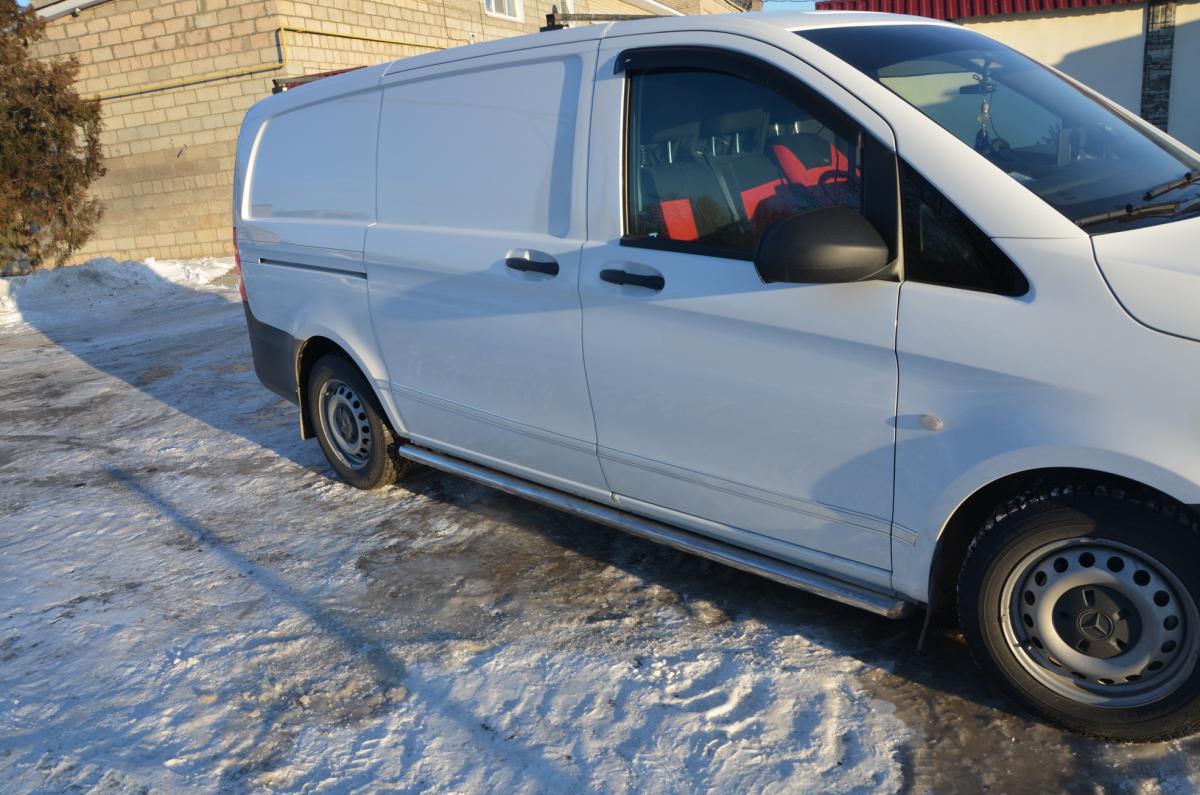 Защита штатного порога для автомобиля MERCEDES-BENZ VITO 2014. MBV.14.32, Россия