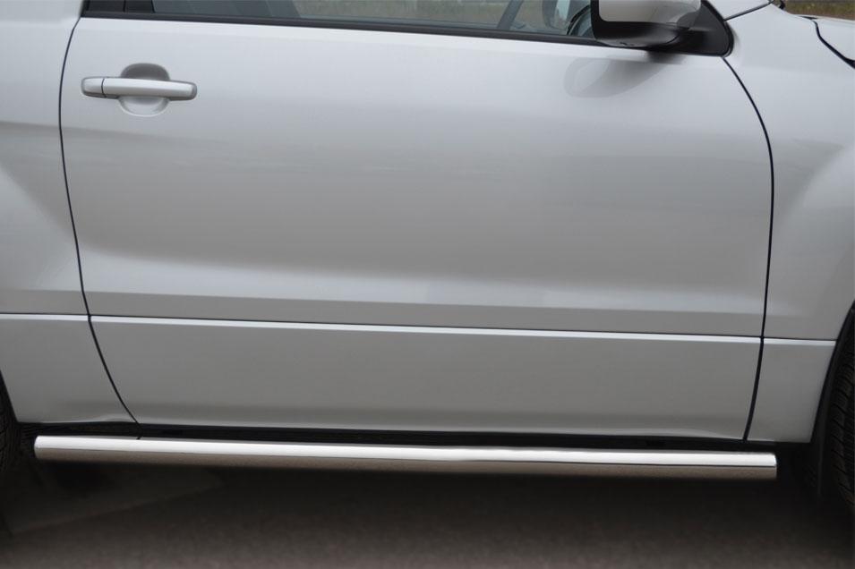Пороги труба d57 вариант 3 для Suzuki Grand Vitara 3d 2012, Slitkoff SV3T-0011073
