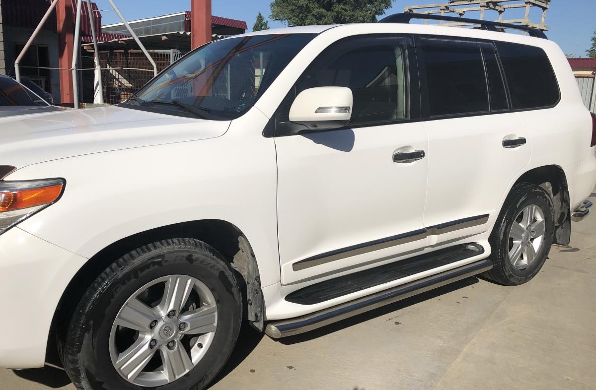 Защита штатного порога для автомобиля Toyota Land Cruiser 200 TRD 2019 арт. TLCTRD200.19.33, Россия