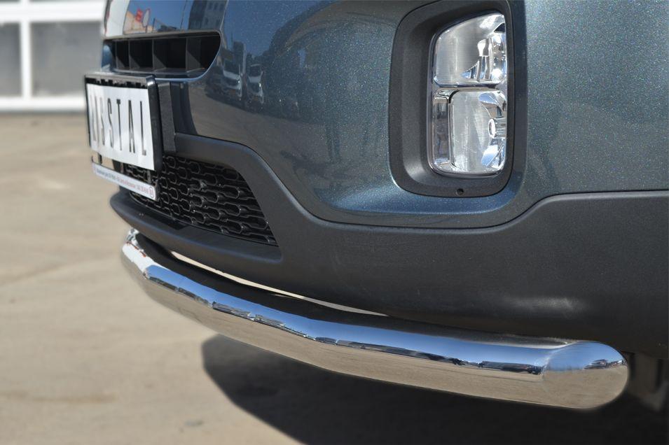 Защита переднего бампера d76 для KIA Sorento 2013, Slitkoff KIZ-001265