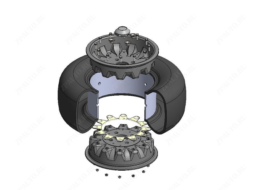 Диск ATV 4х110 Black, STORM, арт. MP 0420 V2 4х110 Black