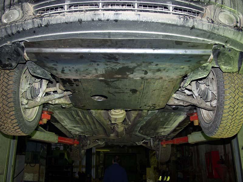 19.0381 Защита картера и КПП Rover 400 RT V-1,4;1,6;2,0 (1995-2000) (сталь 2,0 мм)