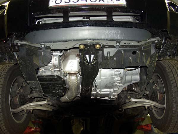 Защита картера и КПП для NISSAN X-Trail   2001 - 2007, V-2,0; 2,5; 2,2D, Sheriff, сталь 2,0 мм, арт. 15.0373