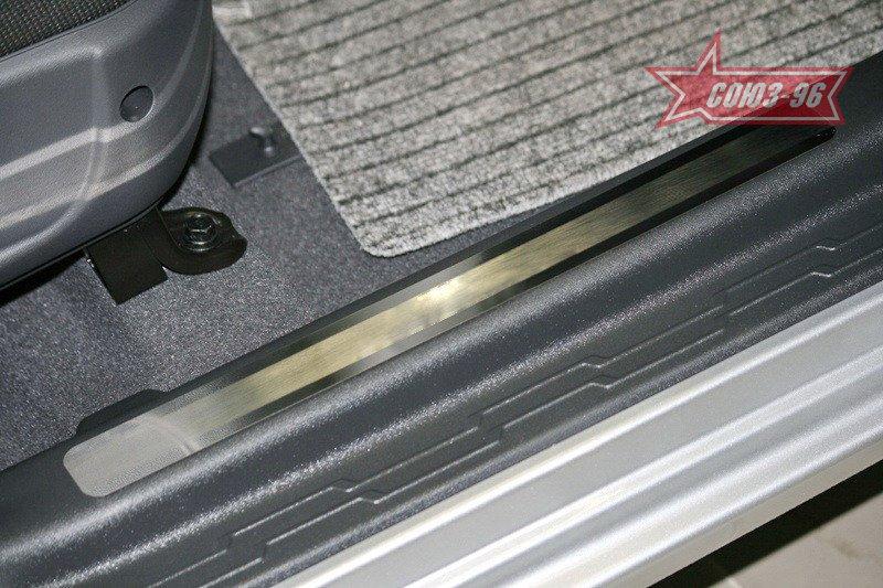 Накладки на внутренние пороги без логотипа на пластик для Kia Soul 2008, Союз-96 KSOU.31.3200