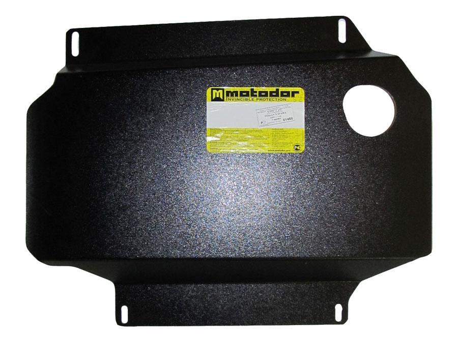 Защита двигателя, кпп, рк стальная Motodor для Nissan Navara III 2004-2010- (2 мм, сталь), 01450