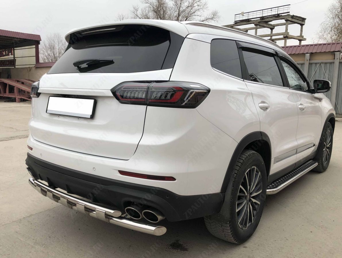 Защита заднего бампера двойная с перемычками для автомобиля XCITE X-Cross 8 2025 арт. XCX-CR.8.25.25