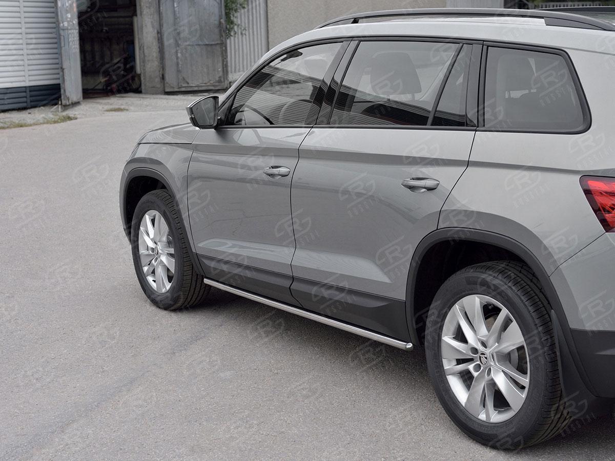 Пороги труба d42 вариант 3 на Skoda Kodiaq, Slitkoff SKKT-0027753