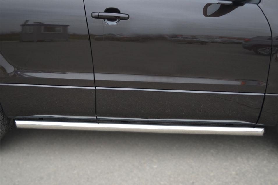 Пороги труба d57 вариант 1 для Suzuki Grand Vitara 5d 2012, Slitkoff SVT-0010941