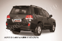 Уголки d76 черные Toyota Land Cruiser 200 (2007-2012) , Slitkoff, арт. TLC2-025B