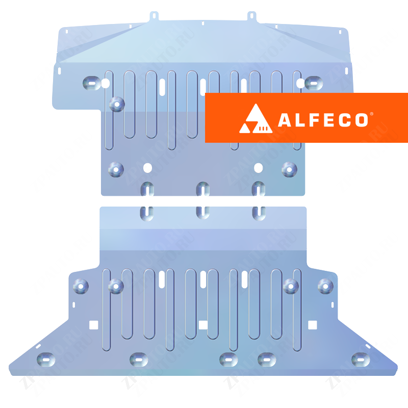 Avatr 12 2023-  4WD защита радиатора и переднего электропривода (2 части), ALFeco, алюминий, 4 мм, арт. ALF7301al