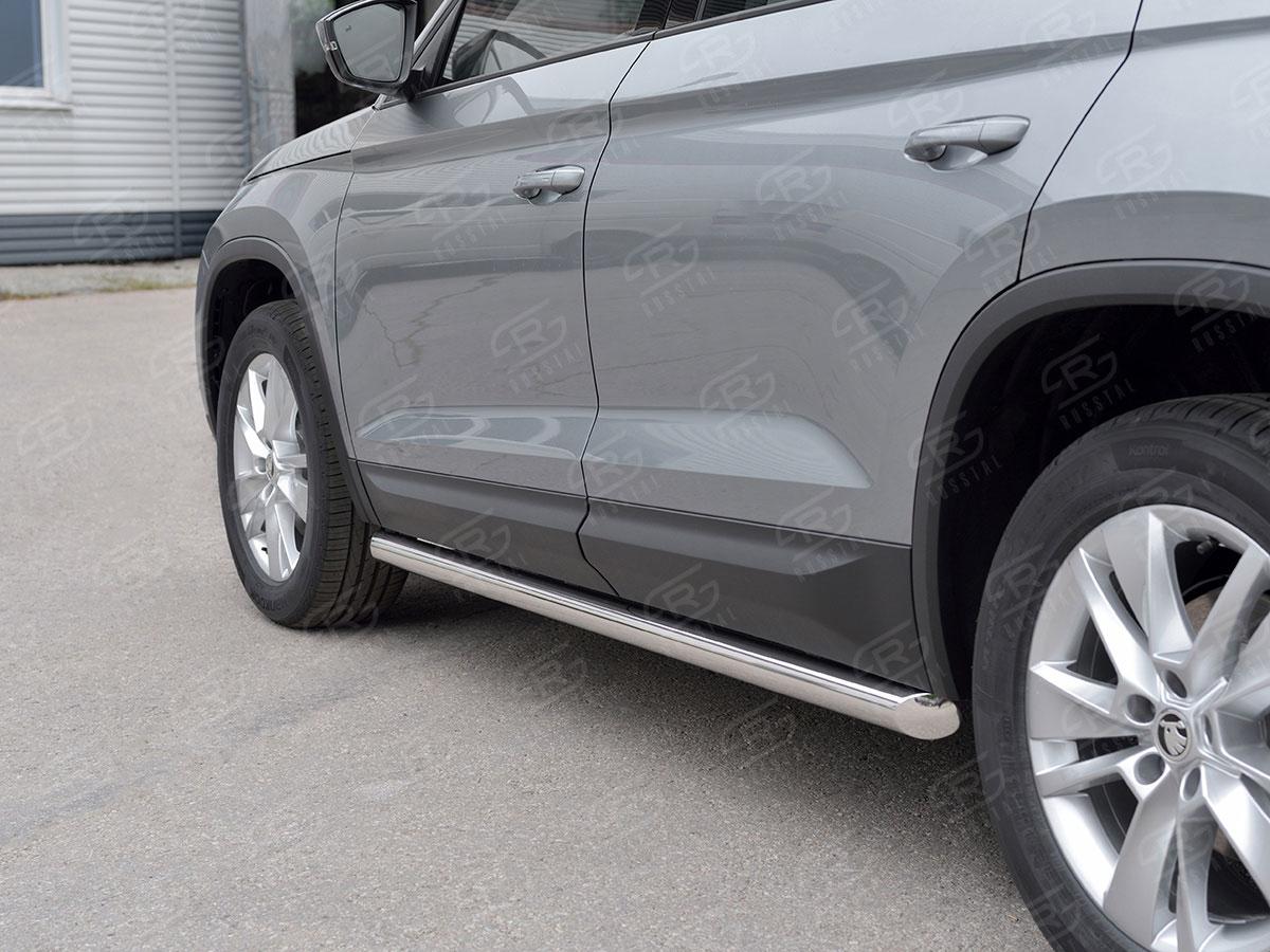 Пороги труба d57 вариант 1 на Skoda Kodiaq, Slitkoff SKKT-0027761