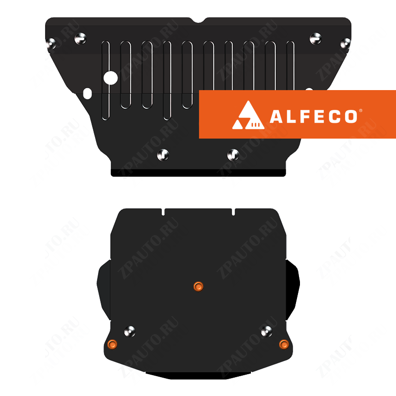 Защита  картера и КПП (2 части) Audi A5 F5 2016-2022  V-all , ALFeco, сталь 2мм, арт. ALF3042st-1