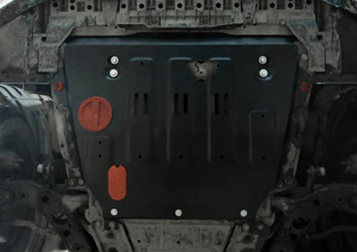 Защита картера и КПП АвтоБроня для Toyota Alphard II, III (V - 3.5) 2008-2017 2017-н.в., штампованная, сталь 1.8 мм, с крепежом, 111.05775.1