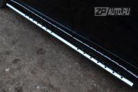 Пороги труба d75х42 овал с проступью для Toyota Venza 2013, Руссталь TVO-001479