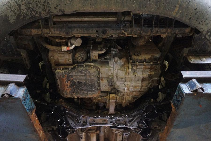 Защита картера и КПП АВС-Дизайн для Kia Sorento 2012- (алюминий 4,0 мм), 11.11ABC