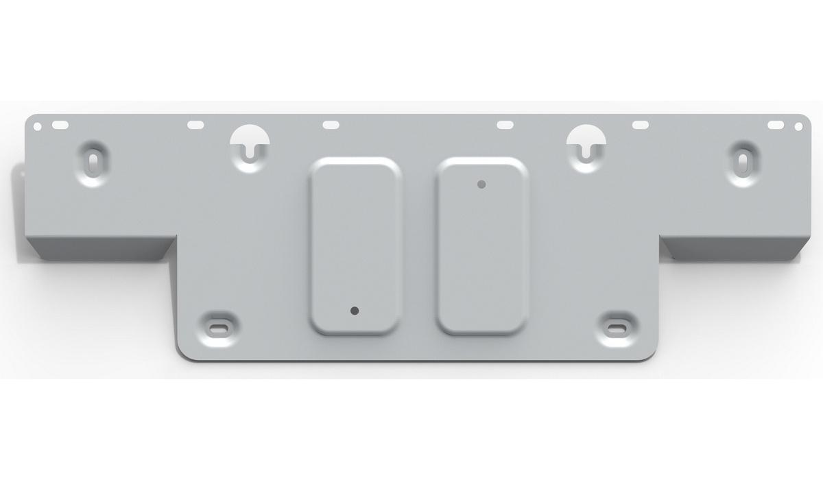 Защита радиатора Rival для Cadillac Escalade V 2021-н.в., алюминий 3.8 мм, с крепежом, штампованная, 333.0812.1