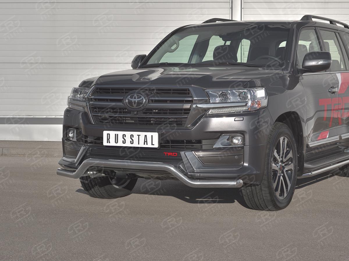 Защита переднего бампера d57 для автомобиля Toyota Land Cruiser 200 TRD 2019 арт. TLCZ-003330, Slitkoff
