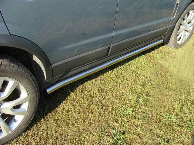 Пороги труба 60,3 мм для автомобиля Opel Antara 2006-2010, TCC Тюнинг OPANT12-04