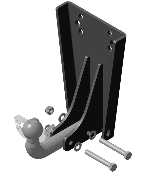 Фаркоп для UAZ 469 B, тип шара A, Motodor арт. 96502-A