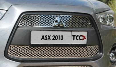 Решетка радиатора верхняя (лист) для автомобиля Mitsubishi ASX 2013-2017, TCC Тюнинг MITSASX13-16