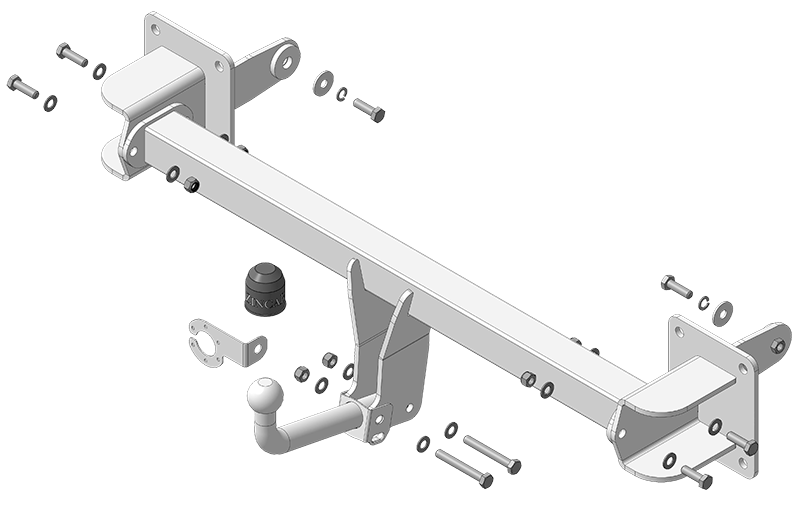 Фаркоп Mercedes-benz GLS 2019-, тип шара A, Motodor, арт.ZM201A