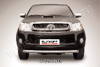 Защита переднего бампера d57 радиусная Toyota Hilux (2011-2015) , Slitkoff, арт. THL11-002