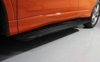 Пороги алюминиевые "Slim Line Black" 1780 мм для автомобиля Audi Q3 2019- TCC Тюнинг арт. AUDIQ319-11B