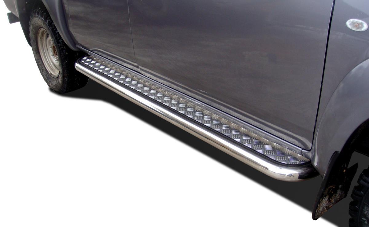 Пороги с накладным листом для автомобиля MAZDA BT50  2006. MZBT50.06.42, Россия