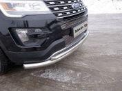 Защита передняя нижняя (двойная) 76,1/50,8 для Ford Explorer 2015 (Форд Эксплорер 2015), ТСС FOREXPL16-30, TCC Тюнинг