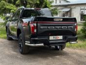 Защита задняя (уголки двойные) 76,1/42,4 мм Foton Tunland V9 2.0 Diesel АКПП 4WD 2024 арт. FOTTUNV925-09