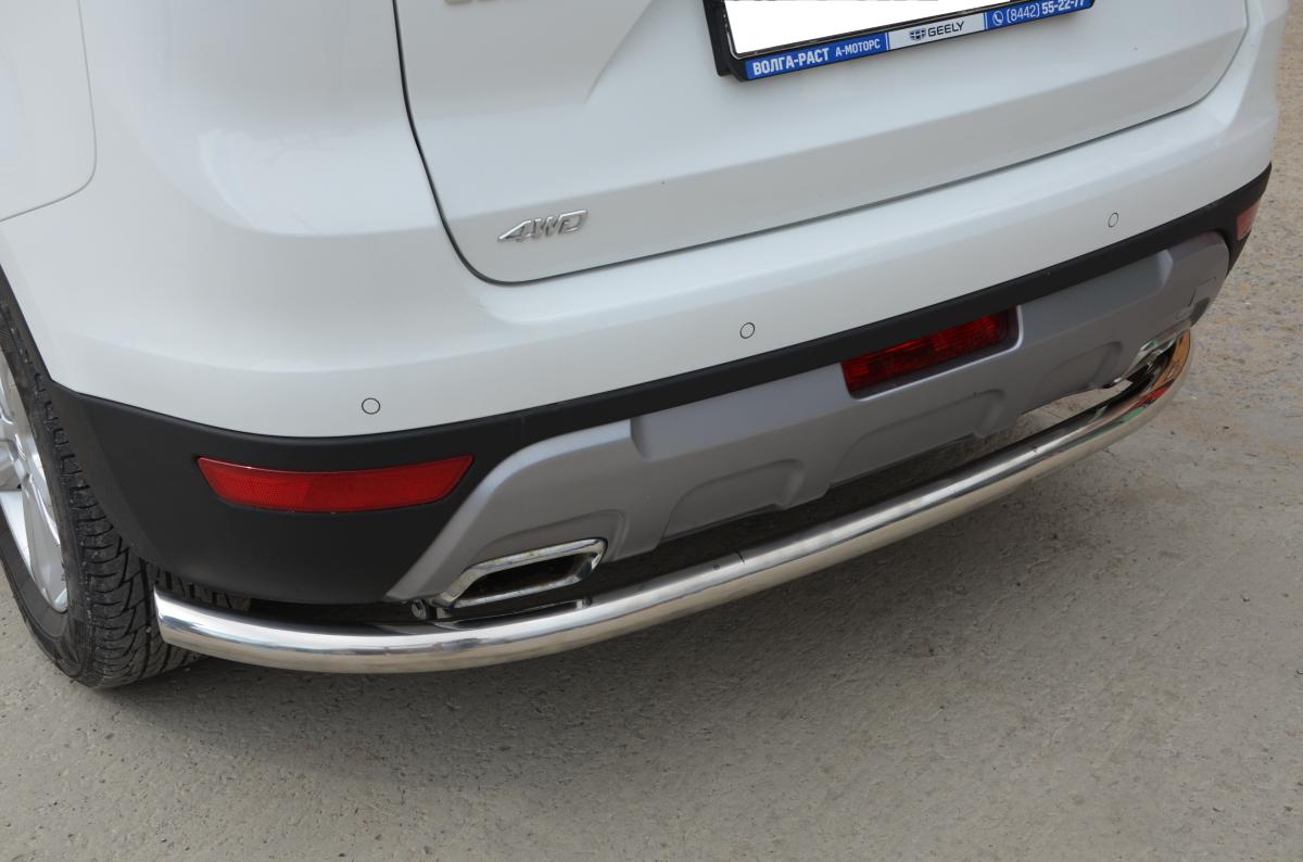 Защита заднего бампера для автомобиля Geely Atlas 2018 арт. GA.18.21