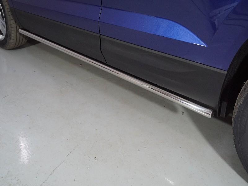 Пороги труба 42,4 мм для автомобиля Skoda Karoq 2020- TCC Тюнинг арт. SKOKAR20-30