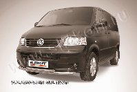 Защита переднего бампера d57+d57 двойная Volkswagen Multivan (2003-2015) , Slitkoff, арт. VWM003