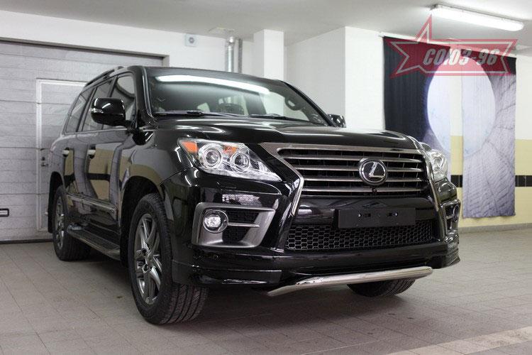 Кенгурятник, решетка передняя мини низкая d60 для Lexus LX570 Sport 2013-, Lexus LX57.56.5012