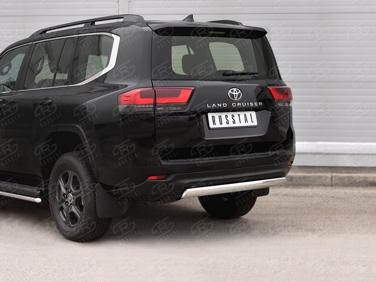 TOYOTA LAND CRUISER 300 2021 - Защита заднего бампера 75х42 дуга TLCZ-003788