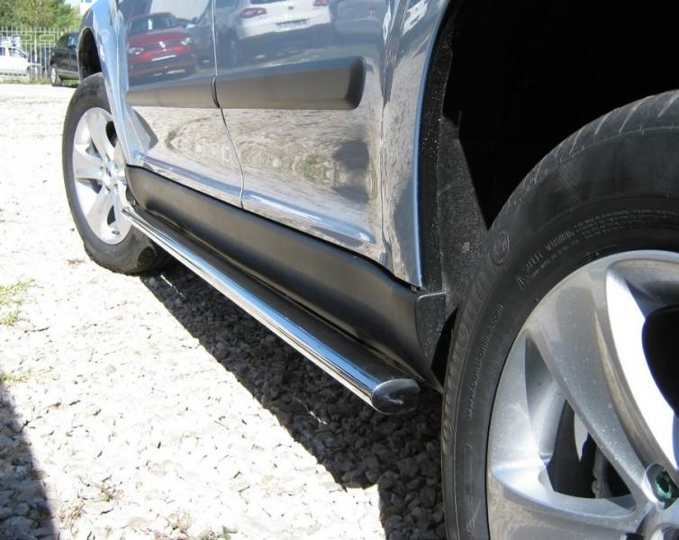 Пороги труба d75x42 овал для Skoda Yeti, Slitkoff SYO-000745