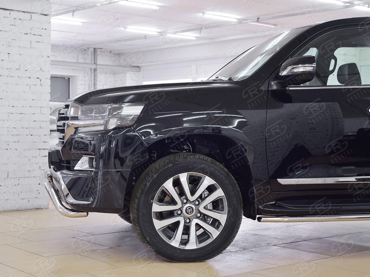 Защита переднего бампера d57 волна Toyota LC 200 Executive 2016, Slitkoff TLCZ-002552