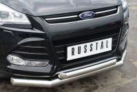 Защита переднего бампера d76/57 для Ford Kuga 2013, Slitkoff FGZ-001379