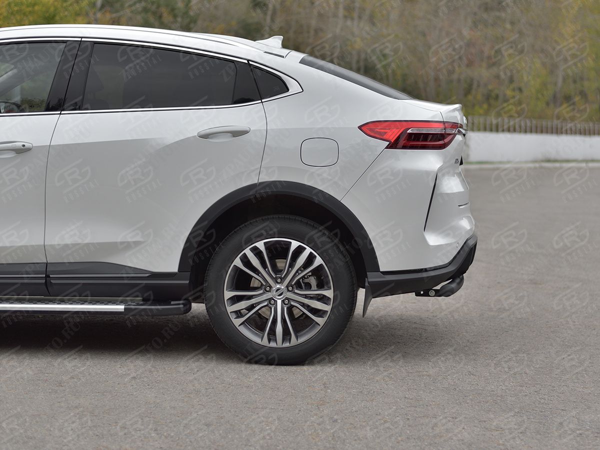 HAVAL F7X 4WD 2022- Защита заднего бампера d57 дуга black HF7XZ-004007CH