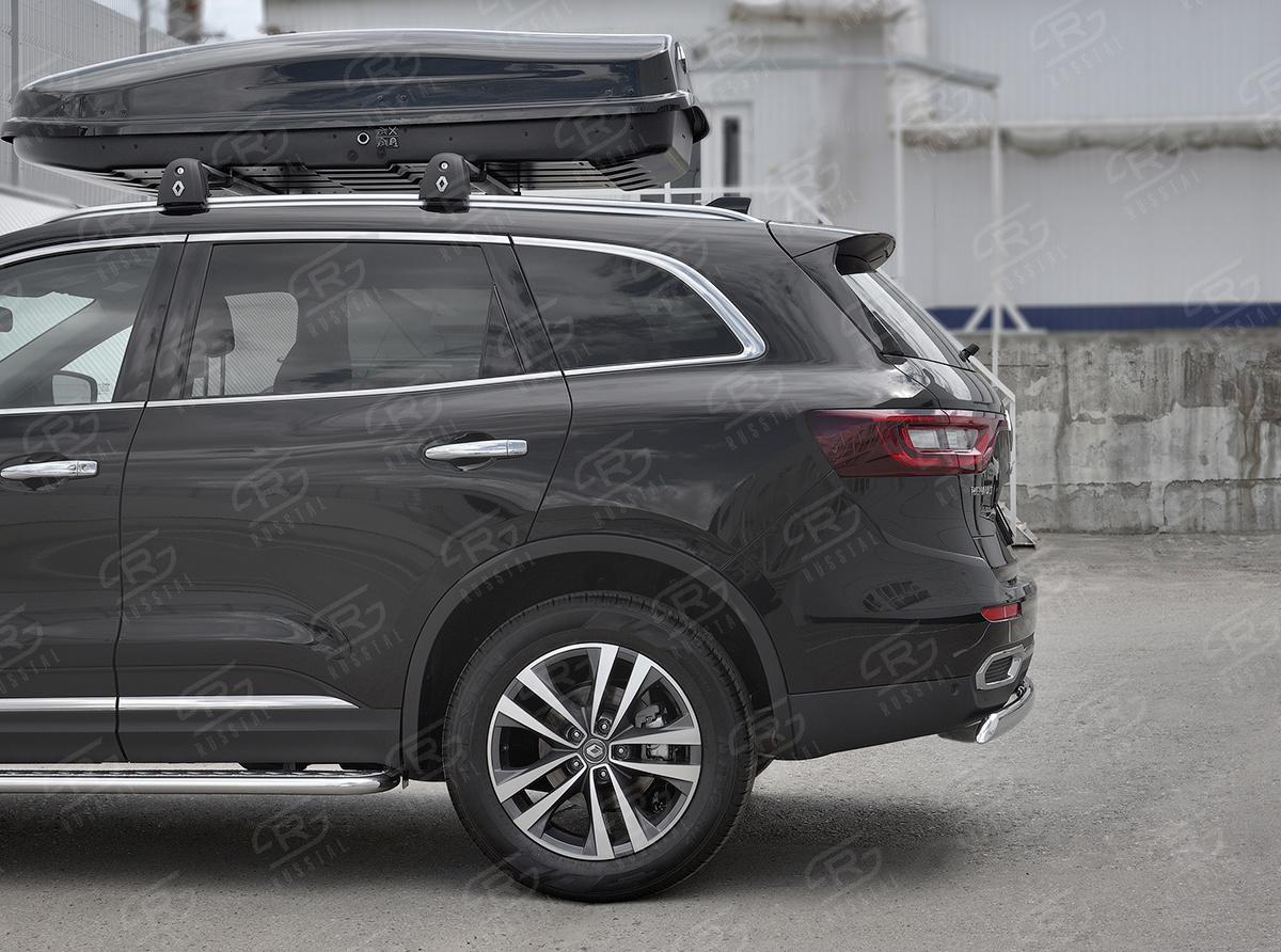 Защита заднего бампера d75х42 дуга RKZ-002976 для автомобиля RENAULT KOLEOS 2017-, Slitkoff