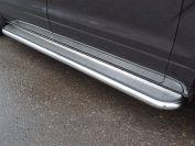Пороги с площадкой (нерж. лист) 60,3 мм для автомобиля Hyundai H-1 2018-, TCC Тюнинг HYUNH118-05
