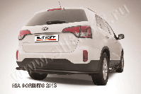 Защита заднего бампера d57 черная Kia Sorento (2012-2021) , Slitkoff, арт. KS13-012B