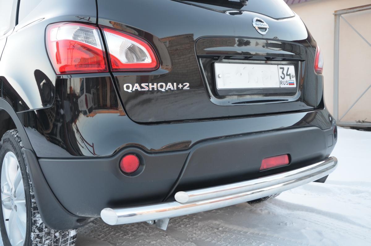 Защита заднего бампера (радиус) для автомобиля NISSAN Qashgai+2 2009 арт. NQ.09.16