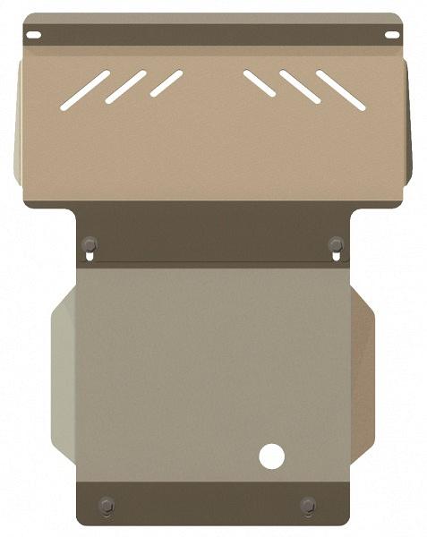 Защита картера для ISUZU D-MAX (Rodeo)  2007 - 2012, V-2,5 TD; 3,0 TD, Sheriff, алюминий 5 мм, арт. 32.1151