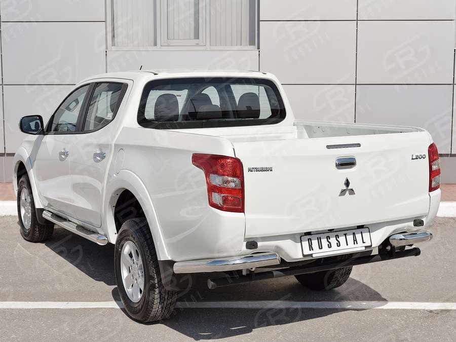 Защита заднего бампера уголки d76 Mitsubishi L200 2015, Slitkoff ML2Z-002254