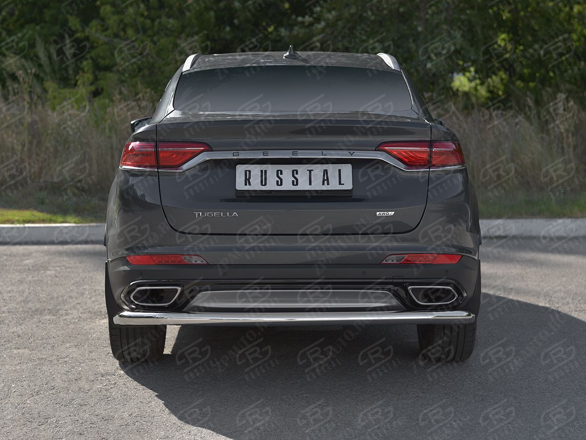 GEELY TUGELLA 2020- Защита заднего бампера d57 секции GTGZ-003947