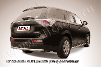 Защита заднего бампера d57 короткая Mitsubishi Outlander (2014-2015) , Slitkoff, арт. MOUT14-011