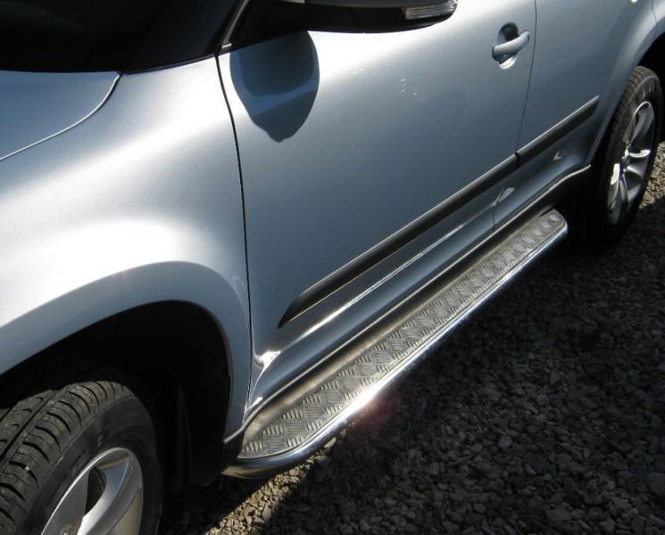 Пороги труба d42 с листом для Skoda Yeti, Slitkoff SYL-000744